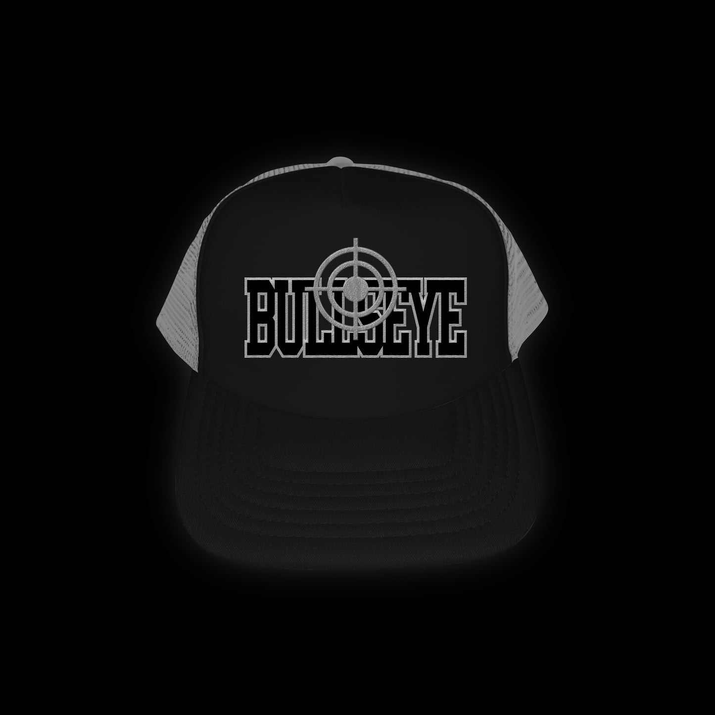 Black on Grey Bullseye Cap