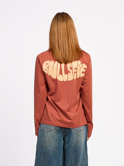 Brown Logo Long Sleeve T-Shirt