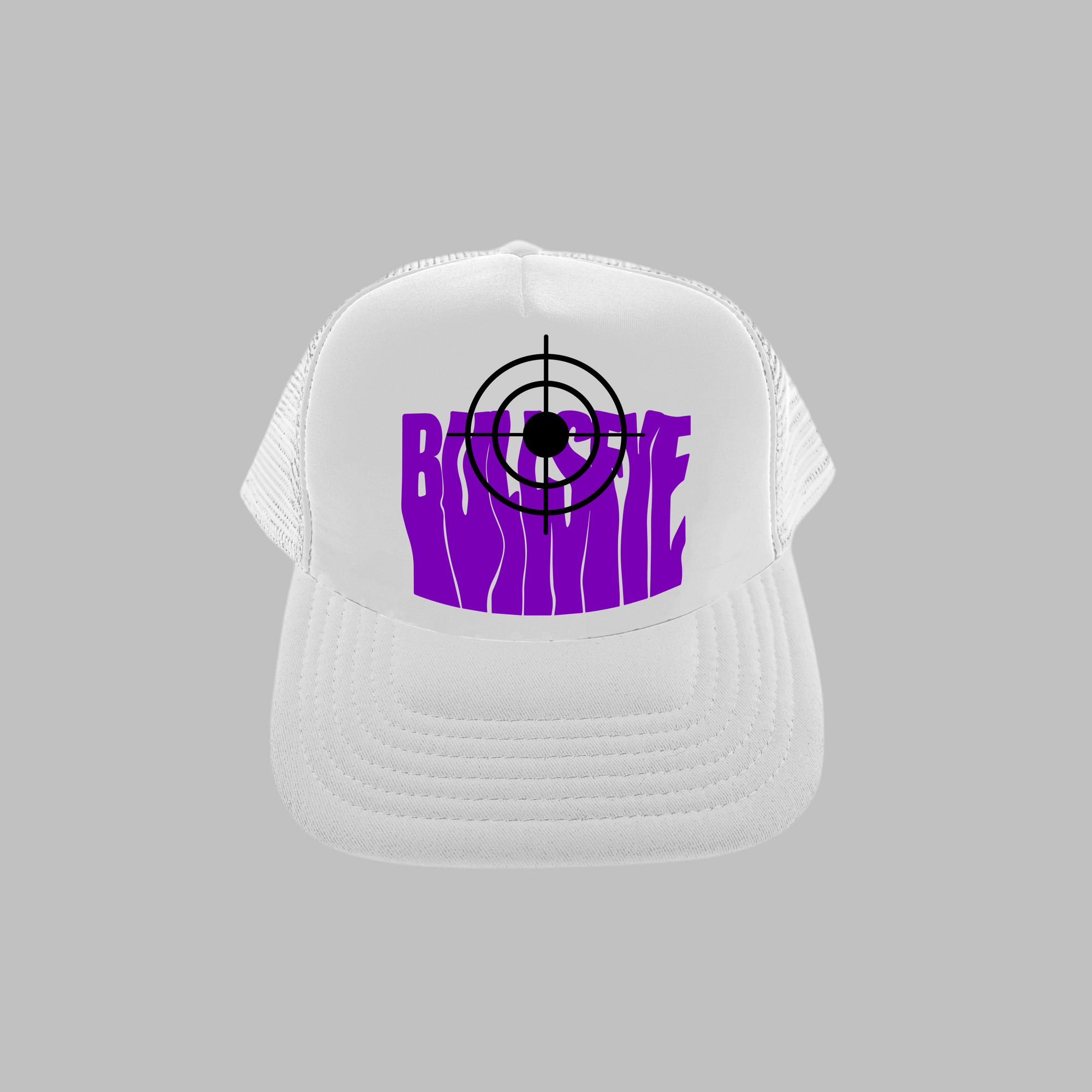 Pruple on White S1 Cap