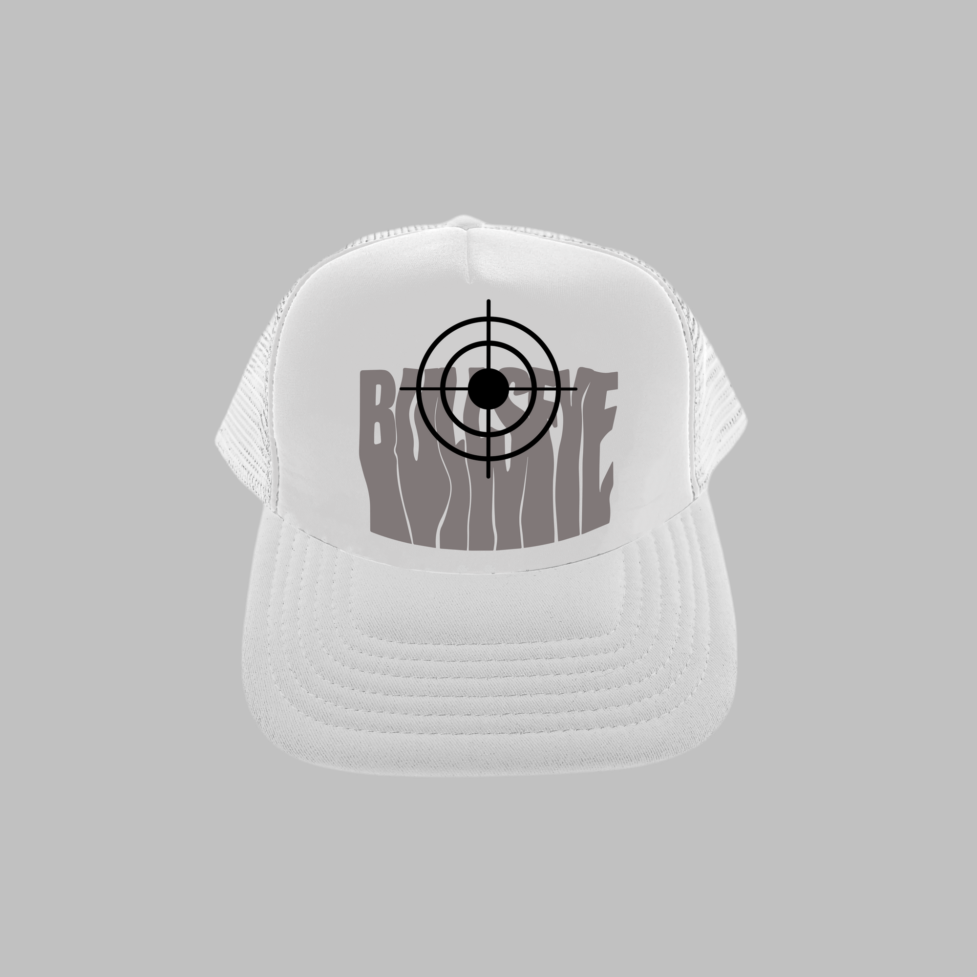 Grey on White S1 Cap