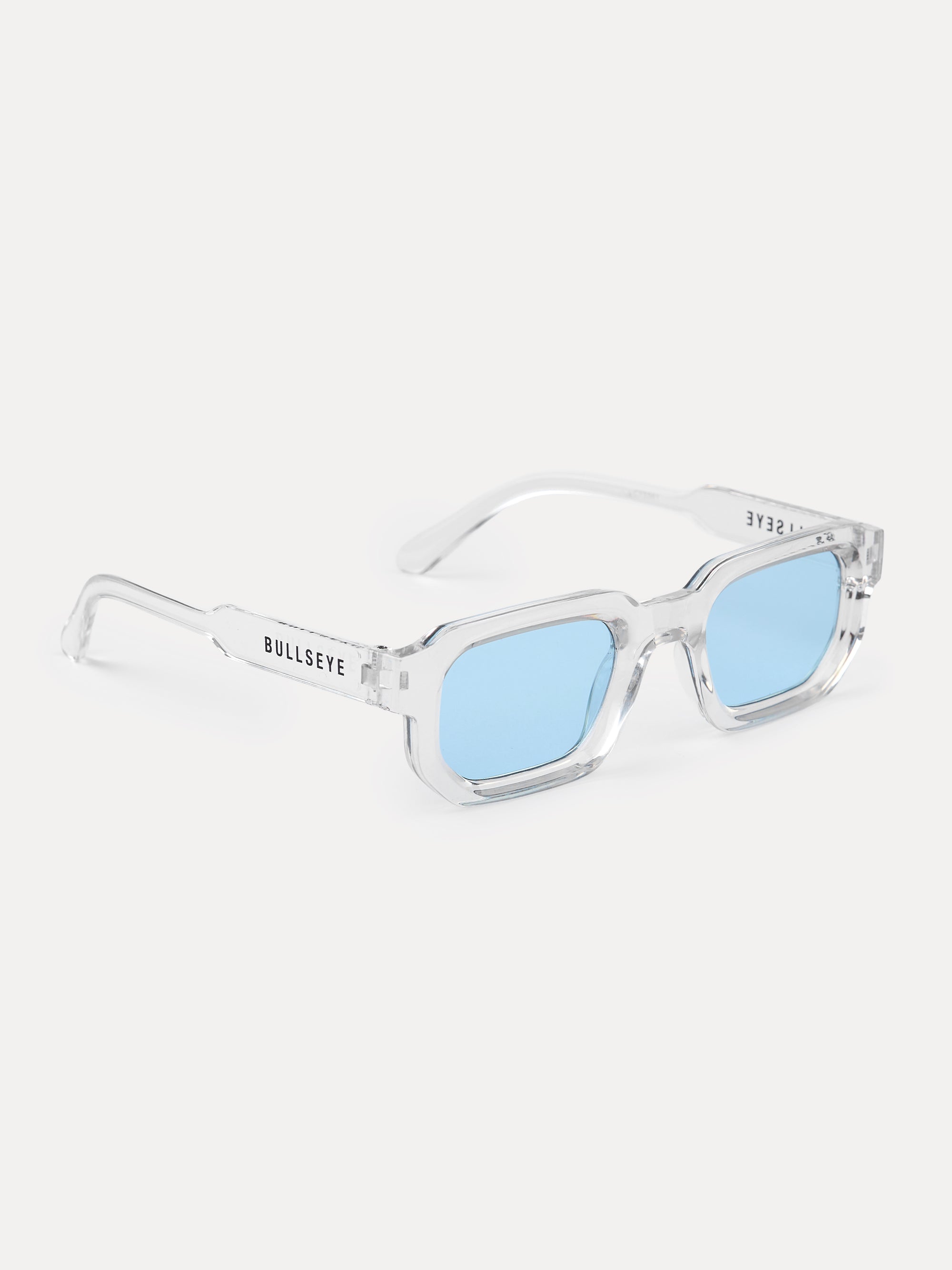 Clear \ Turquoise Sunglasses