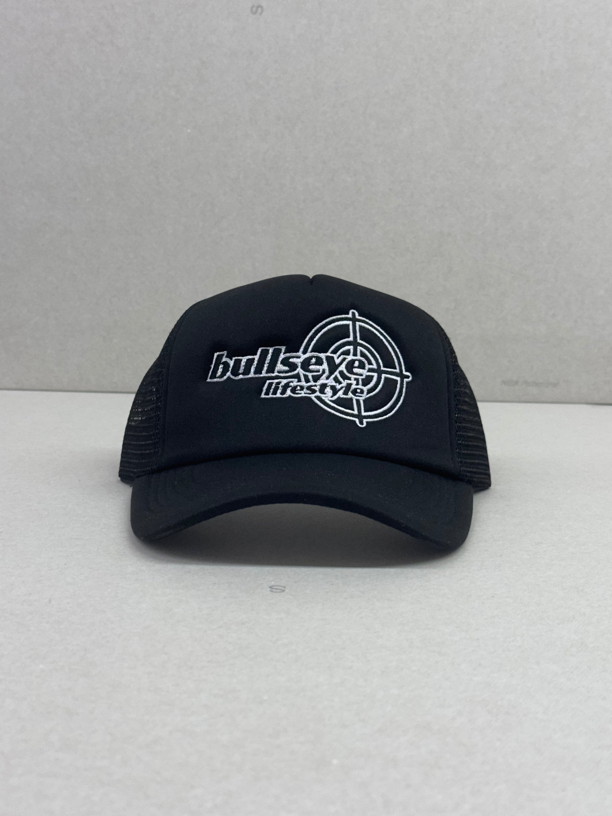 White on Black S3 Cap