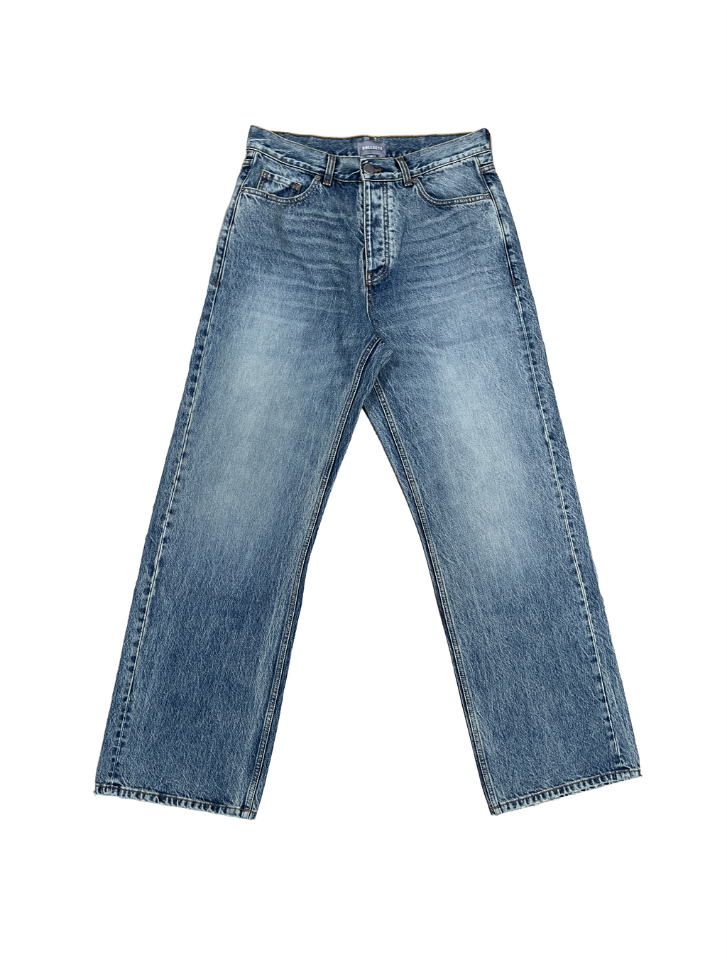 Faded Blue Loose Fit Jeans