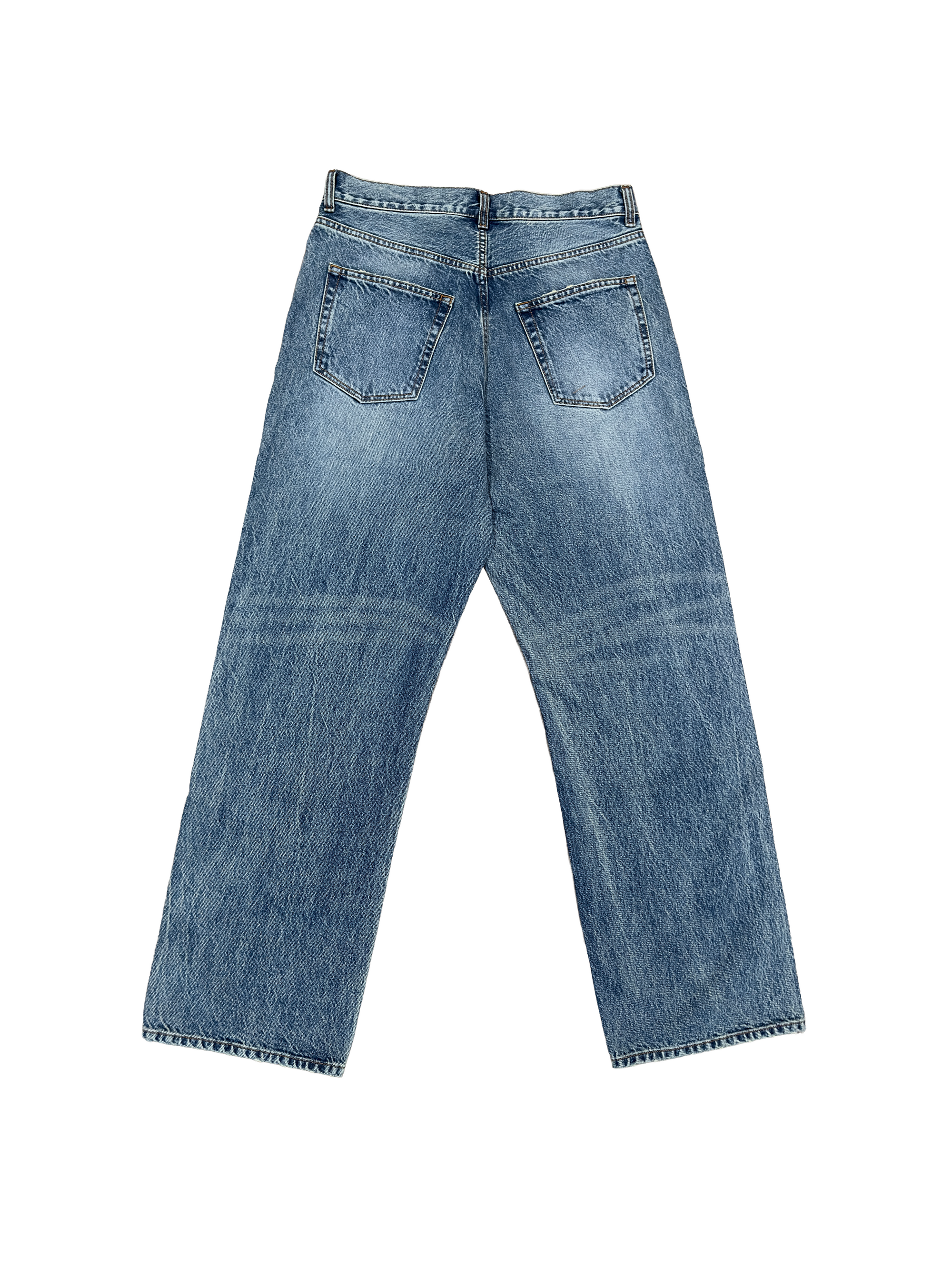 Faded Blue Loose Fit Jeans
