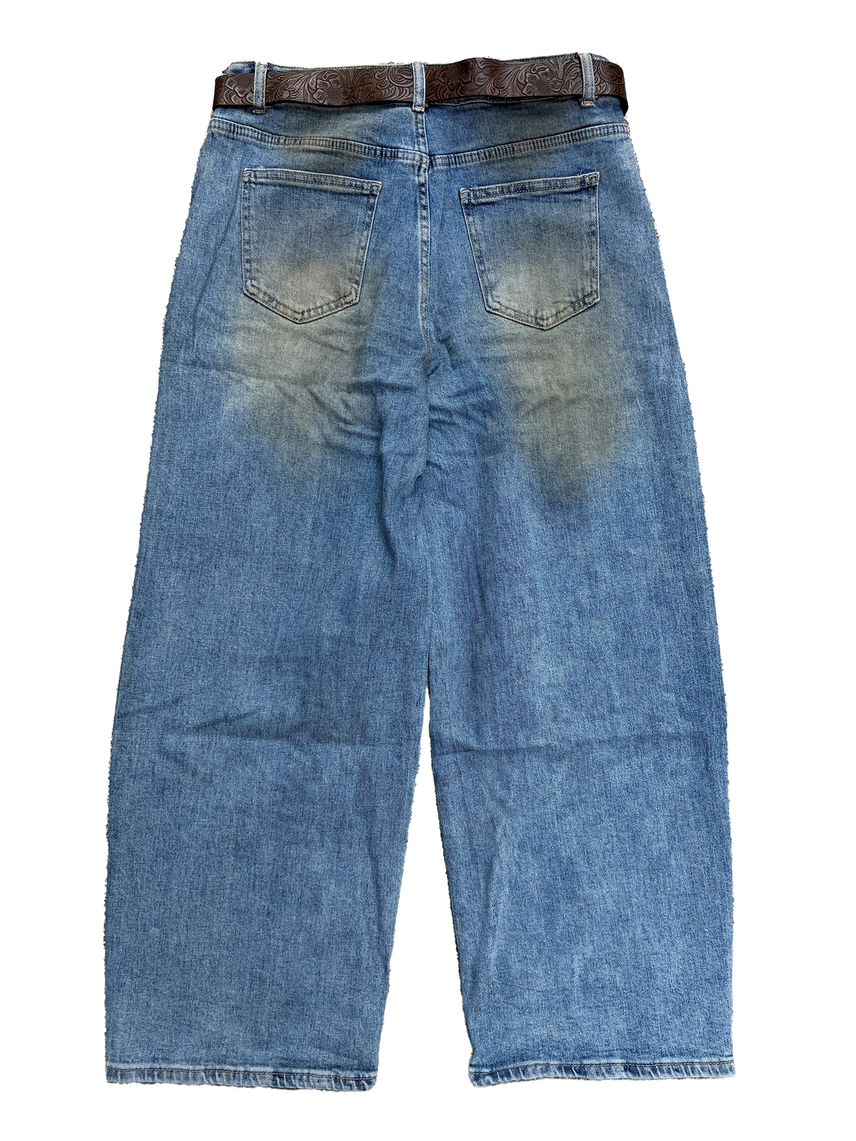 Dirty Wide Leg Jeans