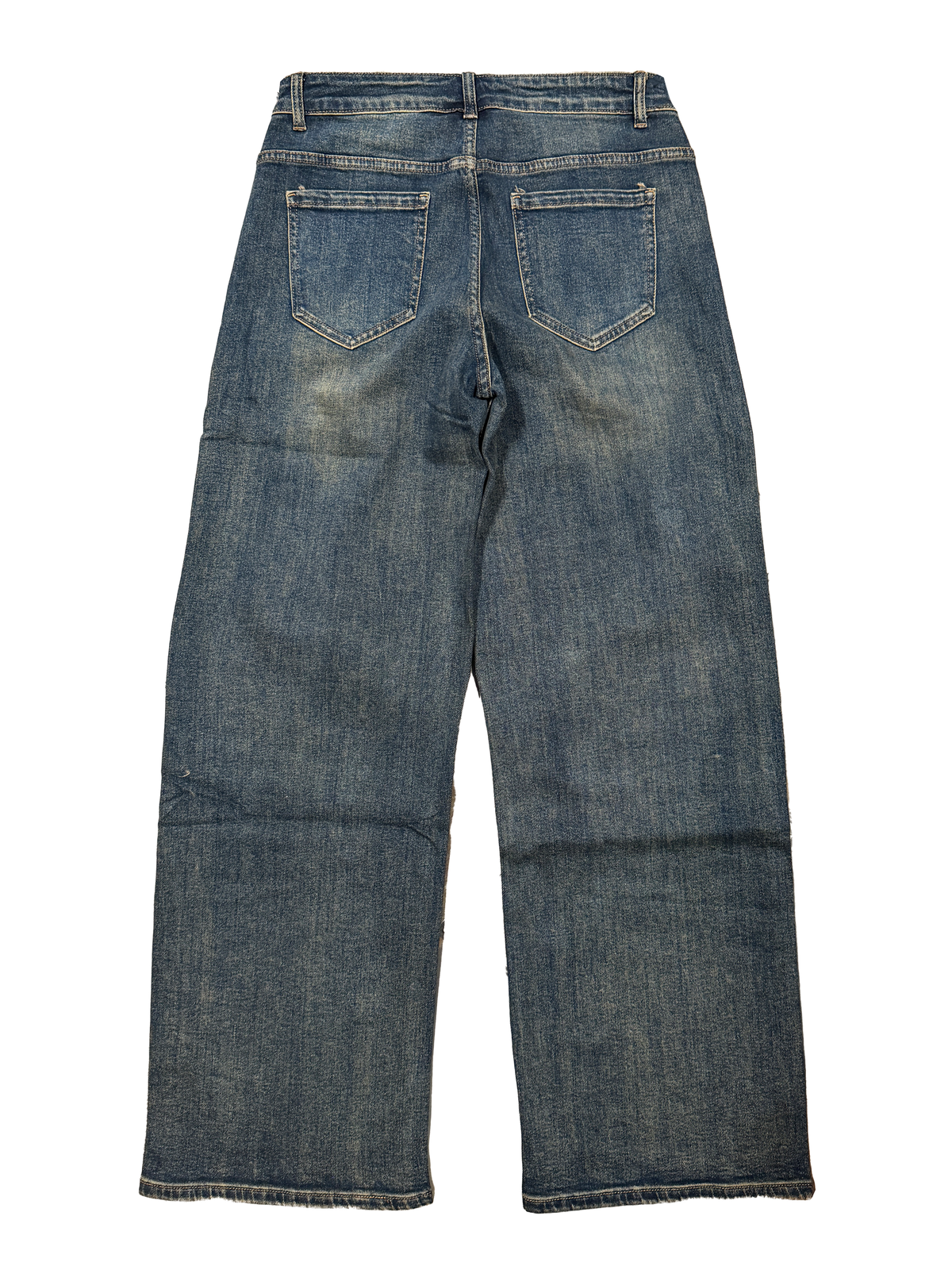 Rhinestones Wide Leg Jeans