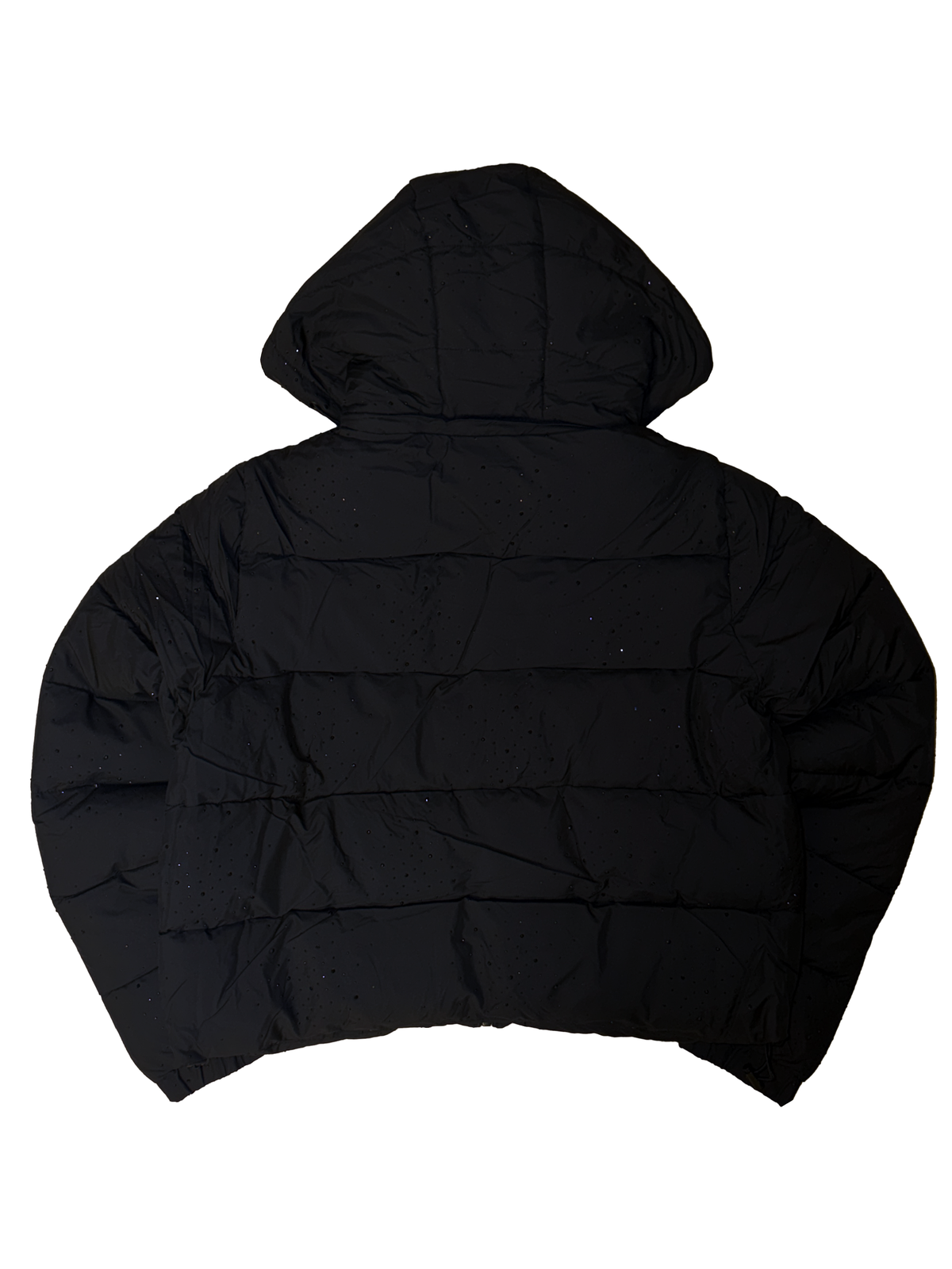 Jacheta Puffer Black Crystal Rhinestones