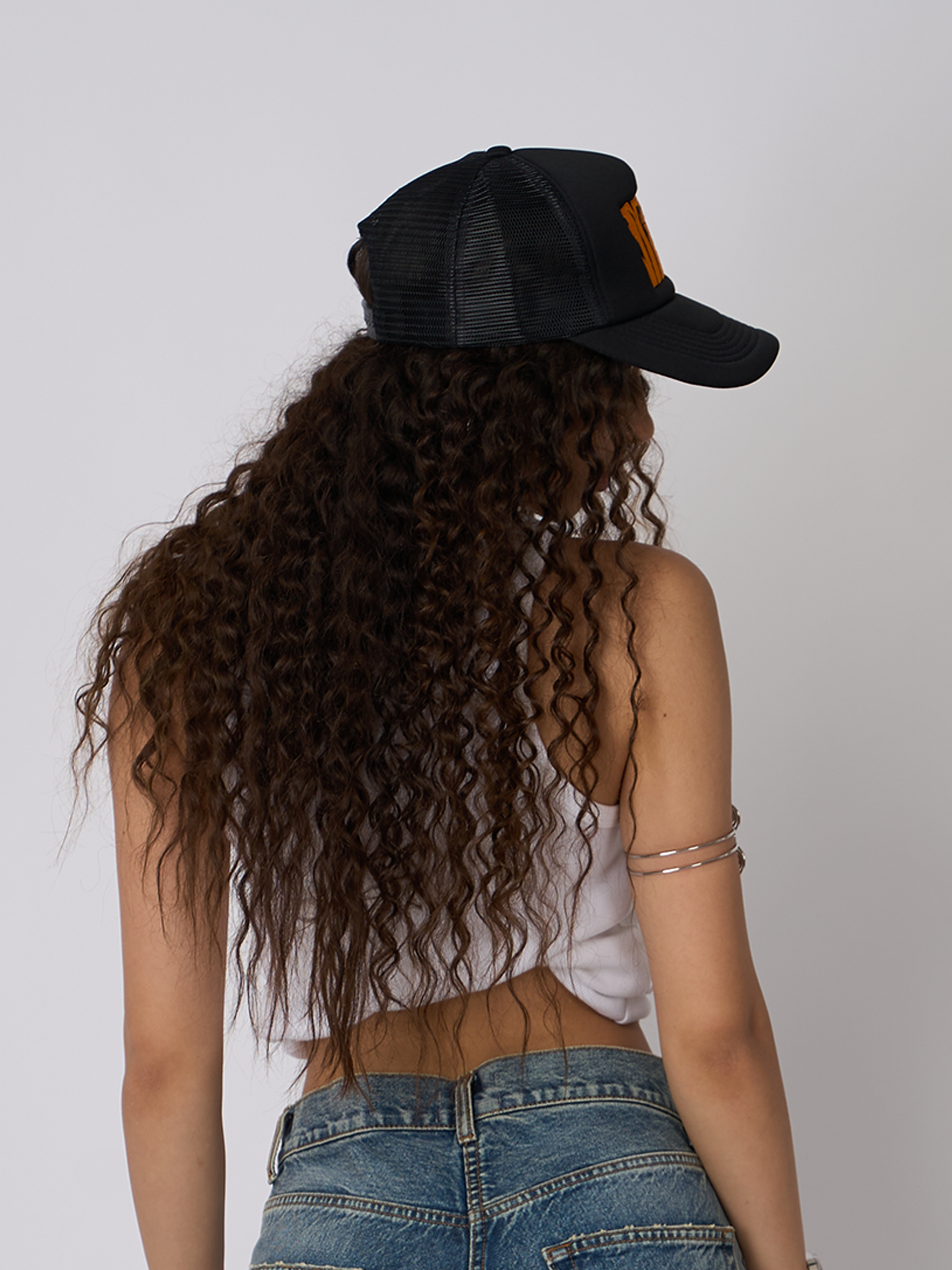 Orange on Black S1 Cap
