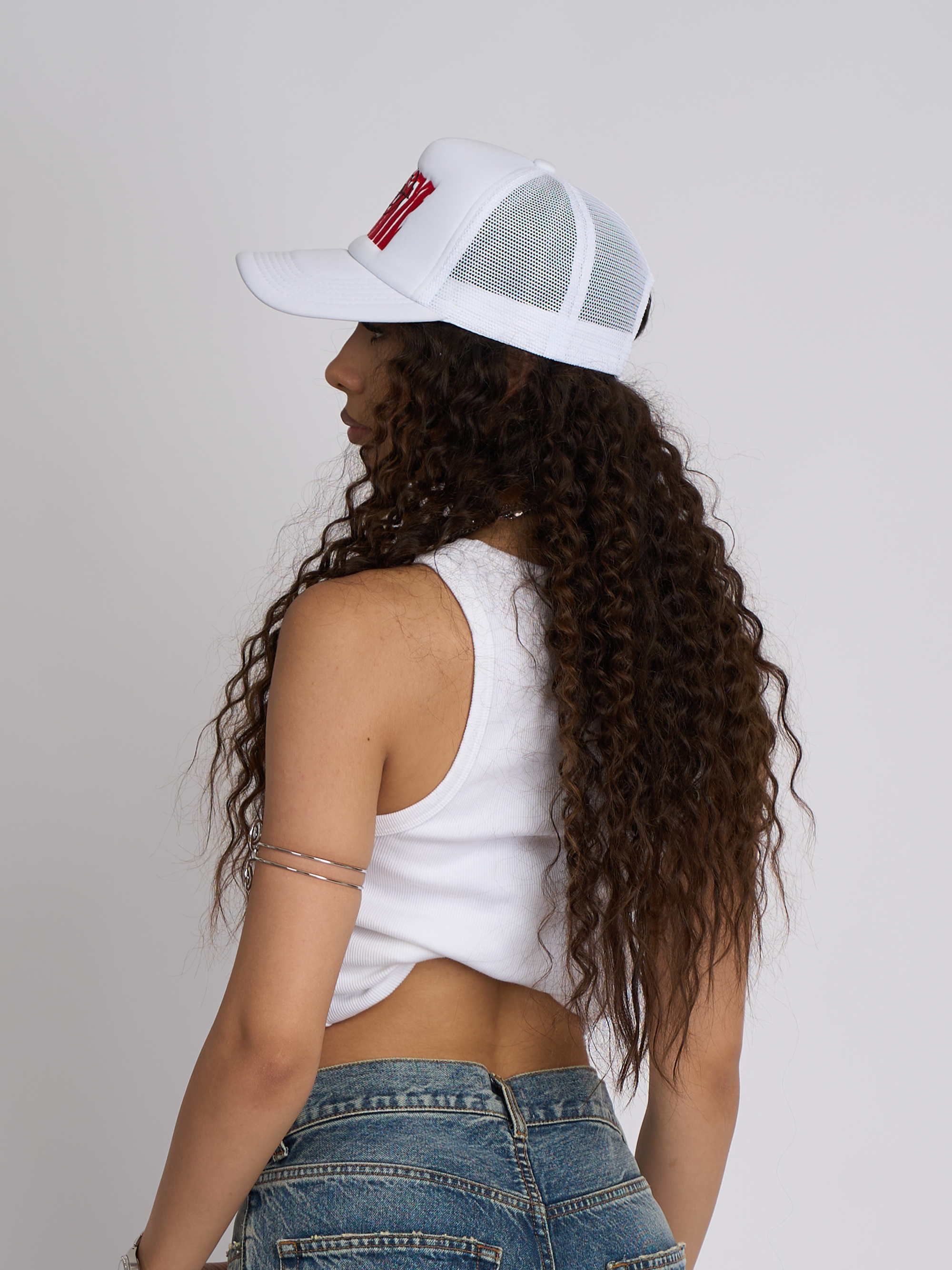 Red on White S1 Cap