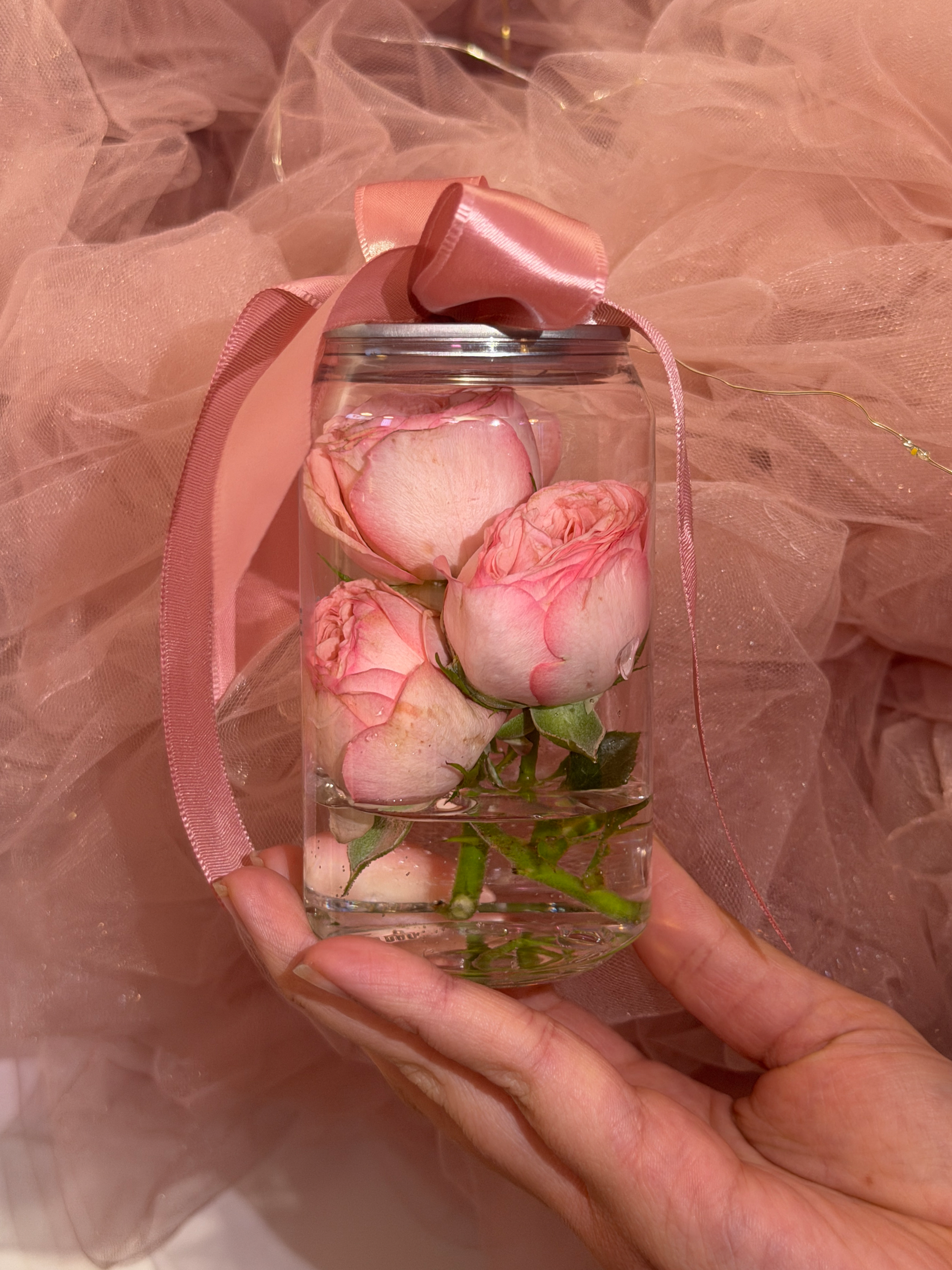 Trandafiri in doza mica - Roz Deschis