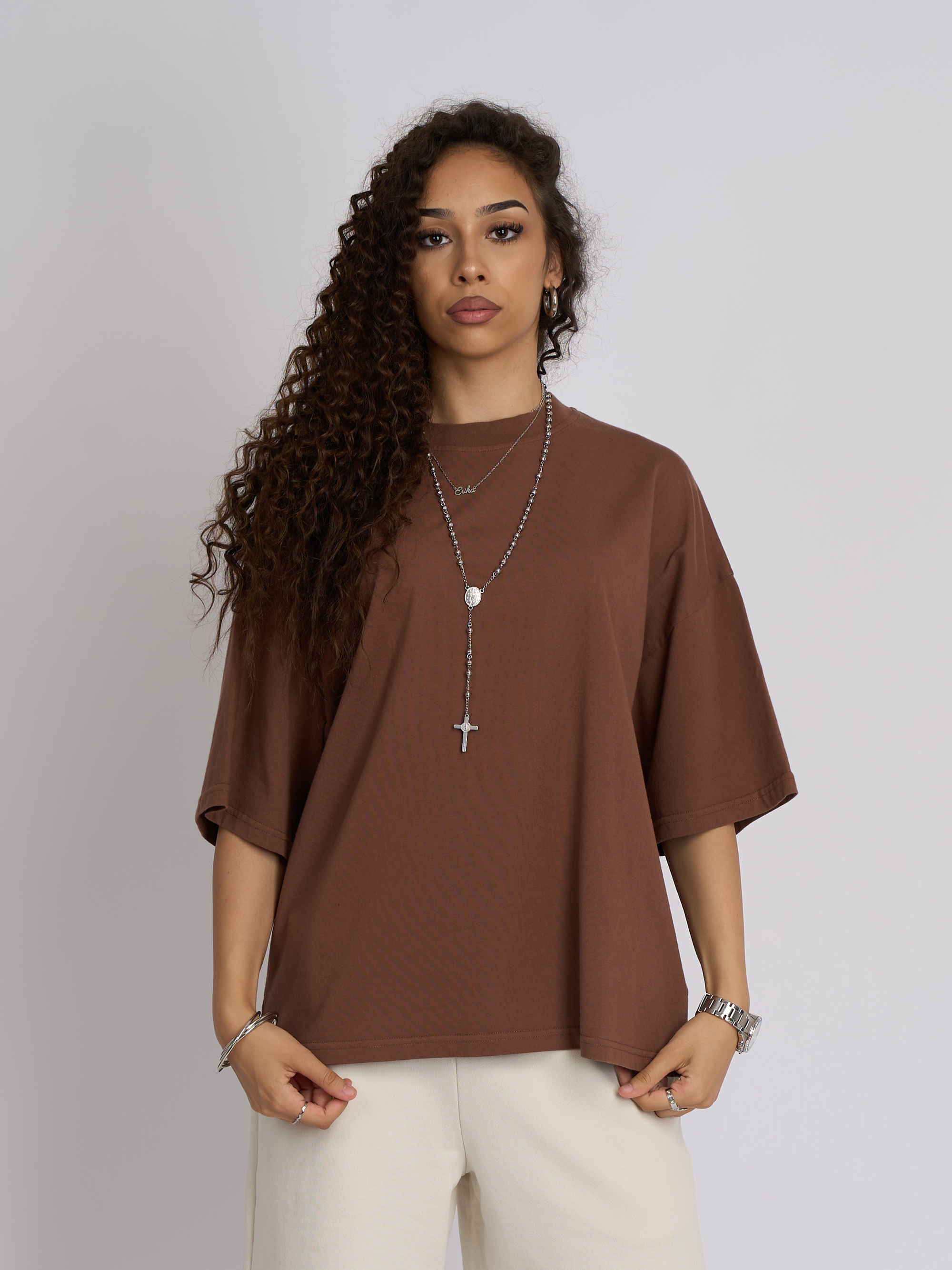 Tricou Brown Boxy