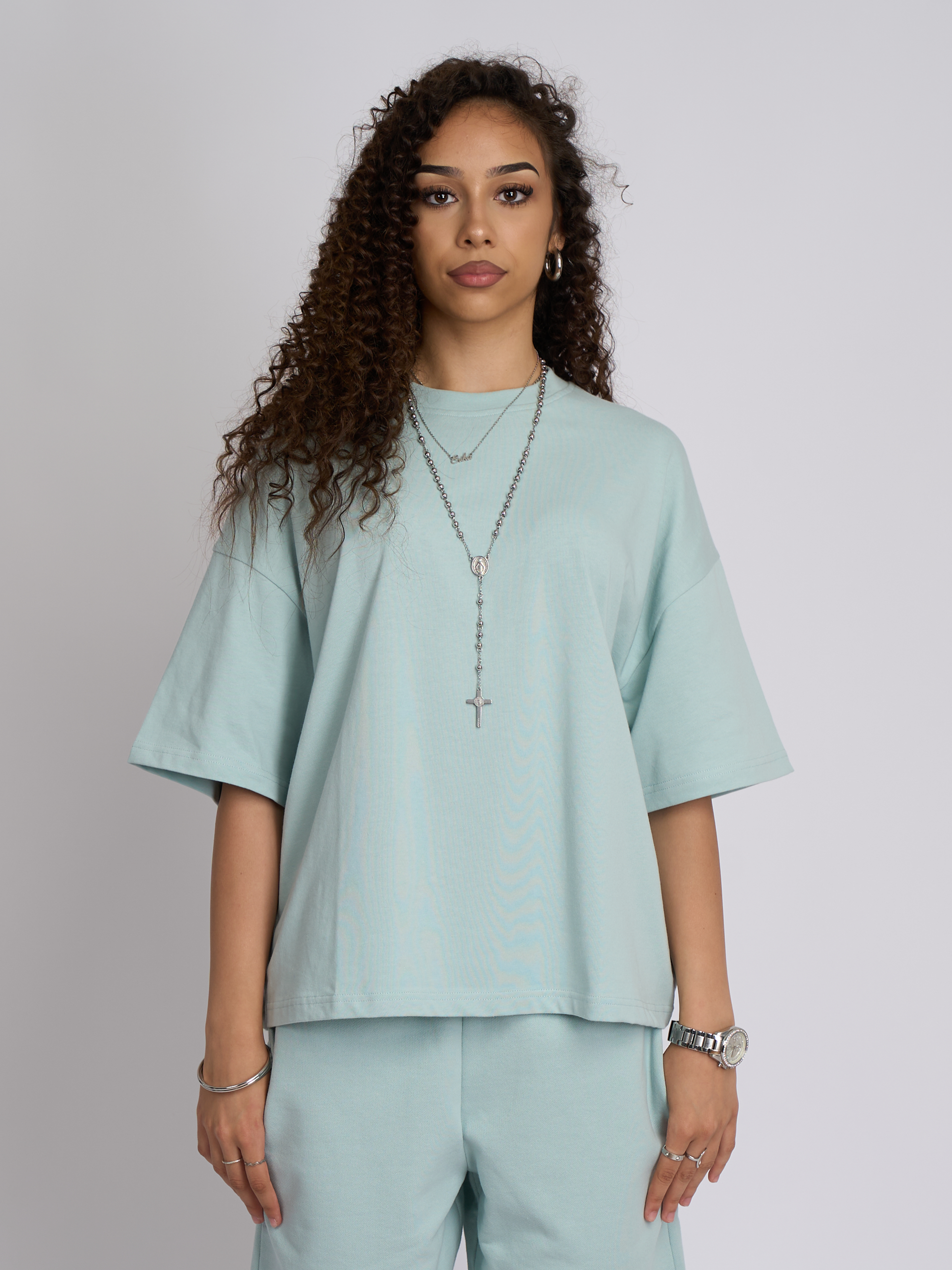 Tricou Sky Blue Boxy