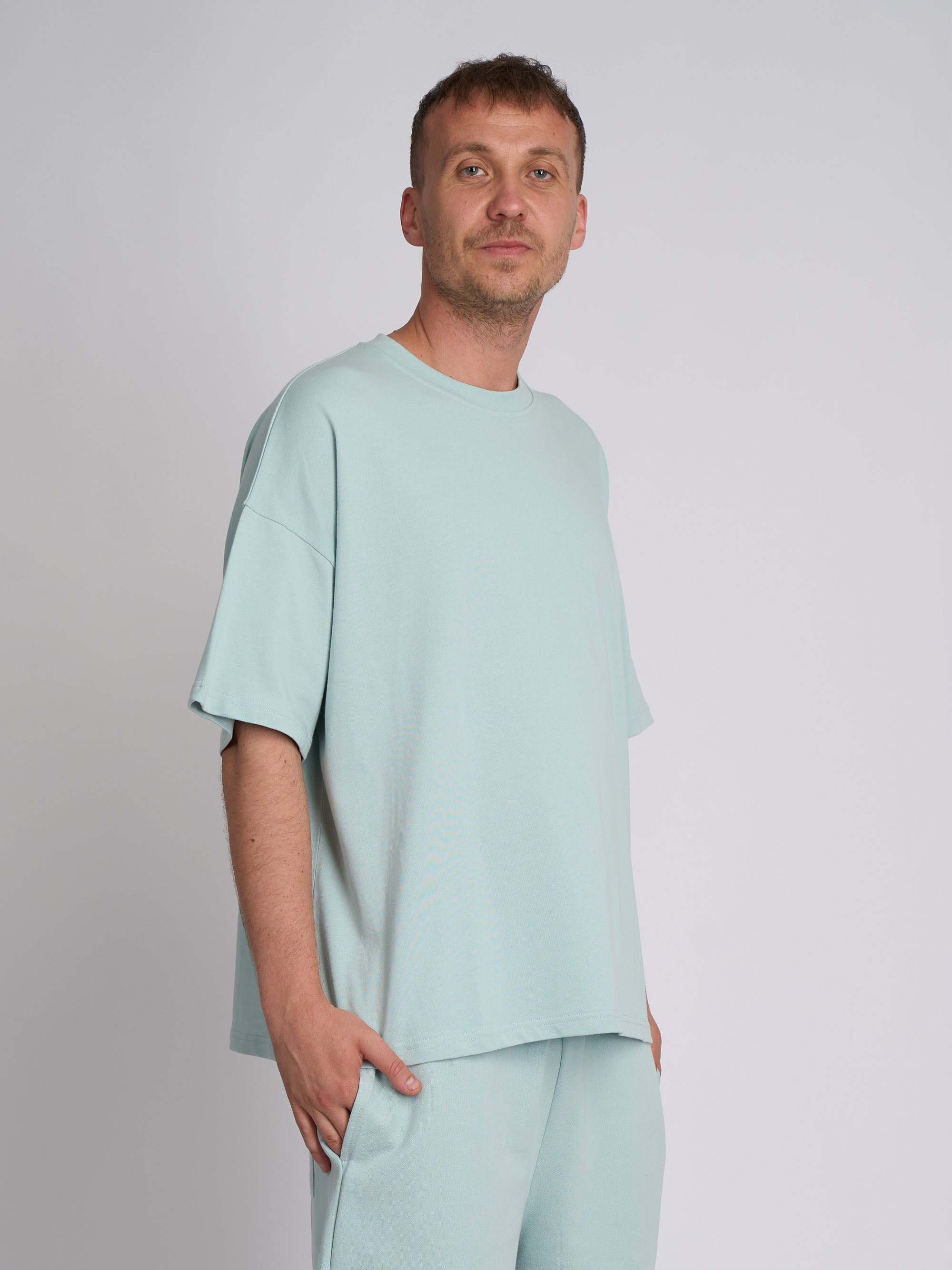 Tricou Sky Blue Boxy