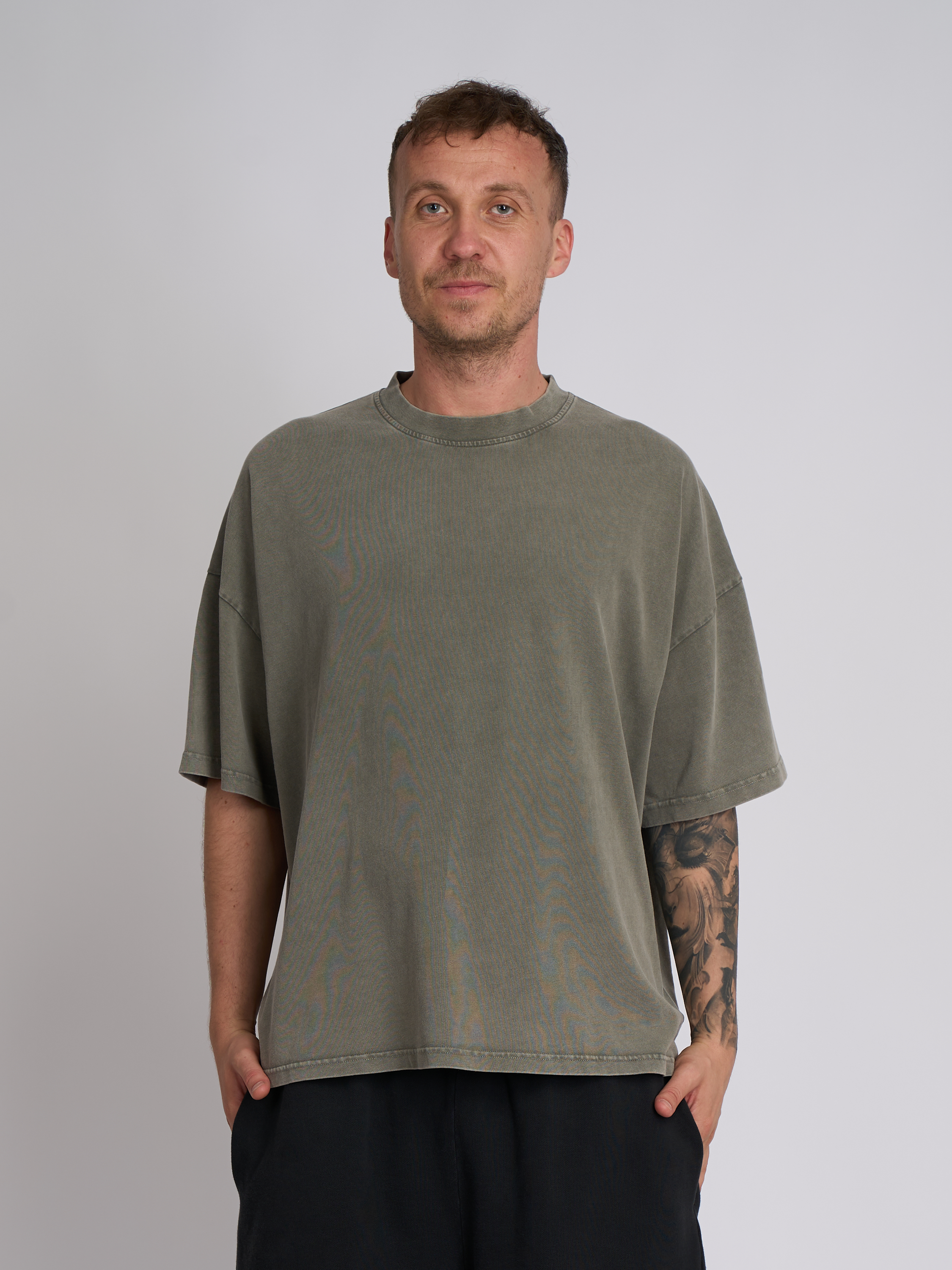 Faded Olive Boxy Tee