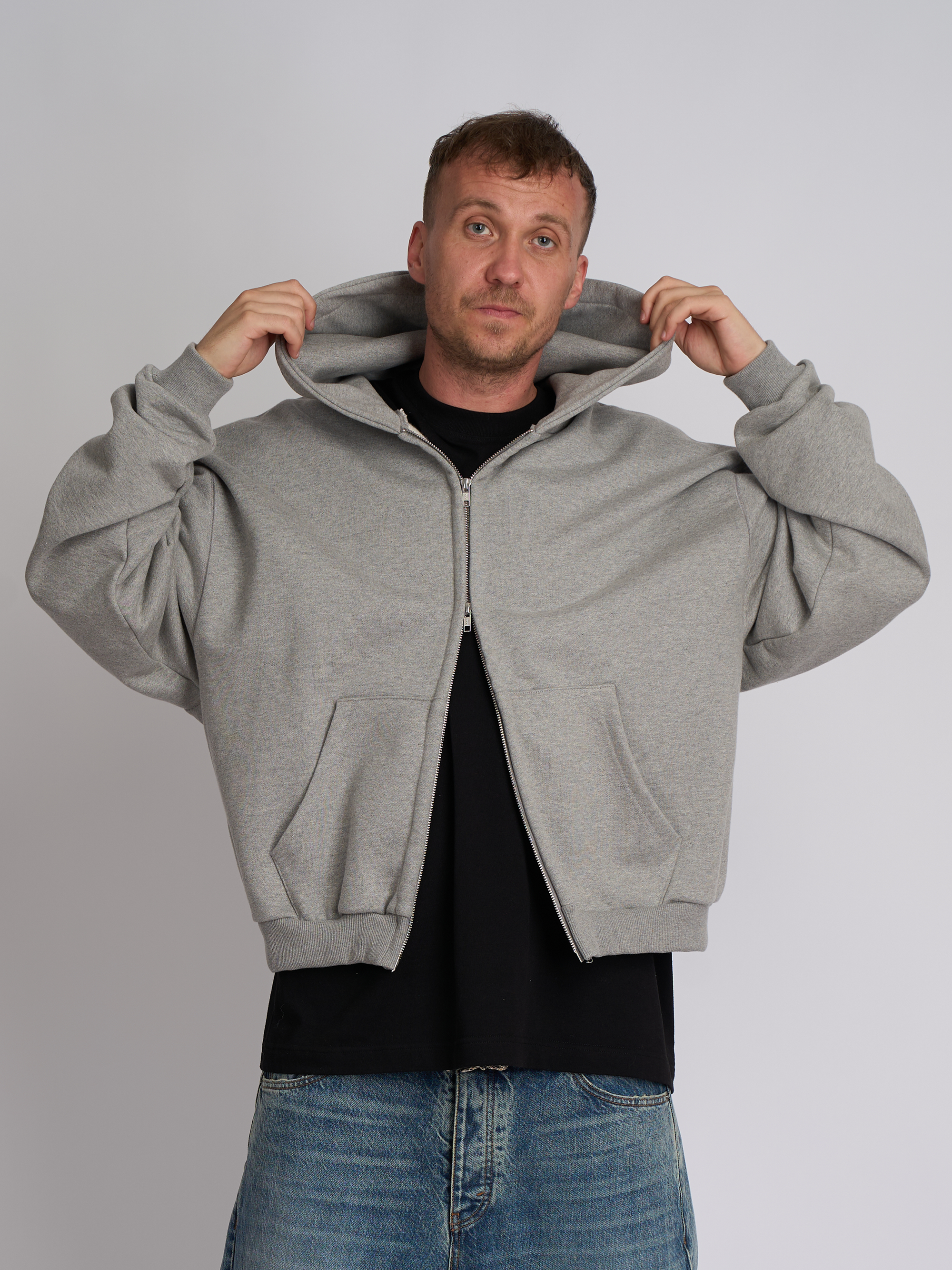 Hanorac Zip-Up Ultra Heavyweight Gri