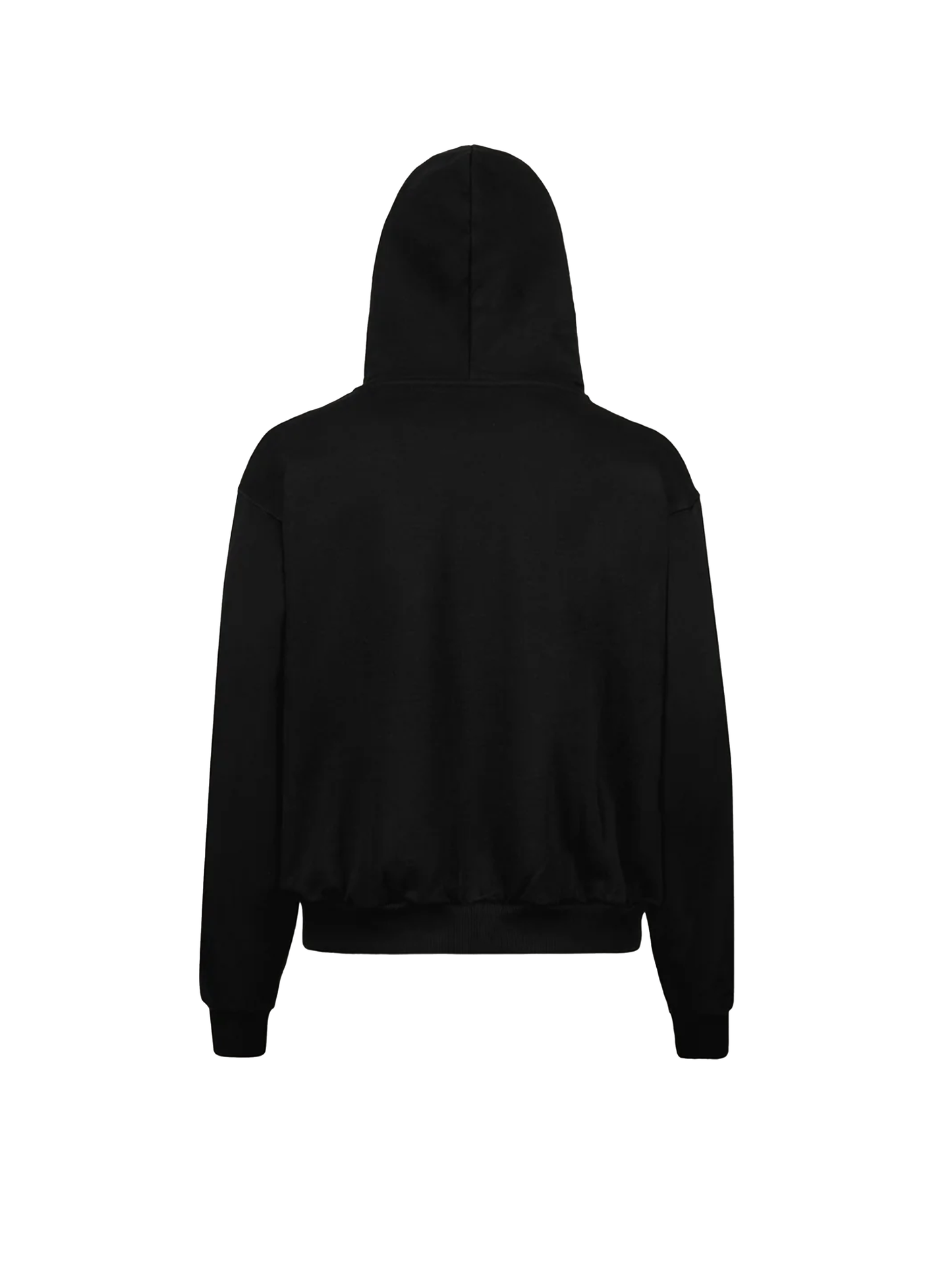 Black Oversized Zipped Hoodie