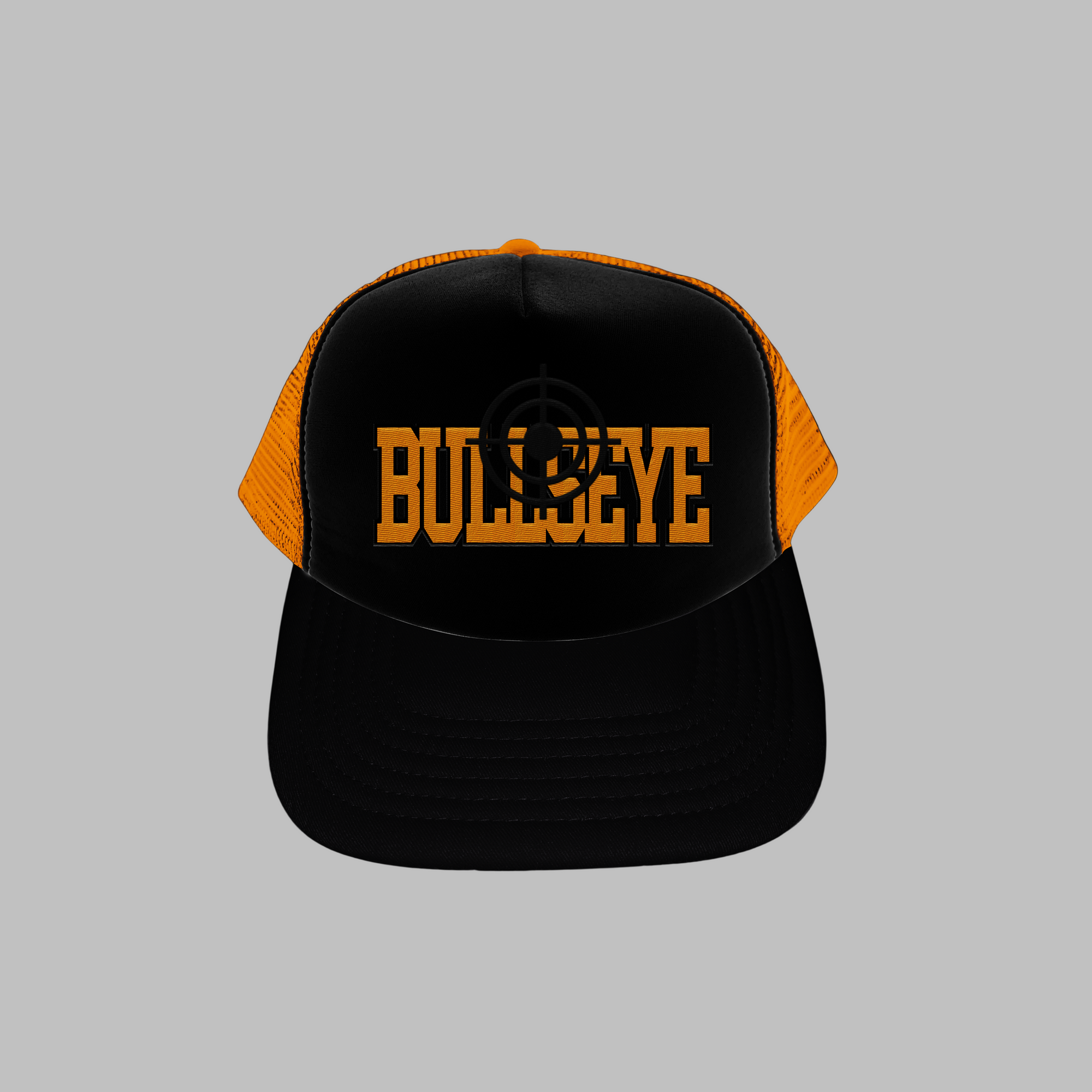 Orange and Black Bullseye Cap