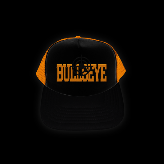 Orange and Black Bullseye Cap