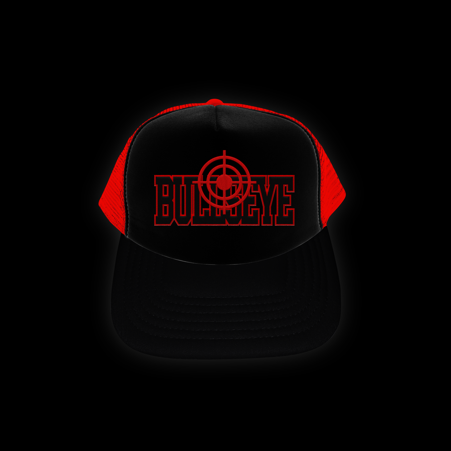 Red and Black Bullseye Cap