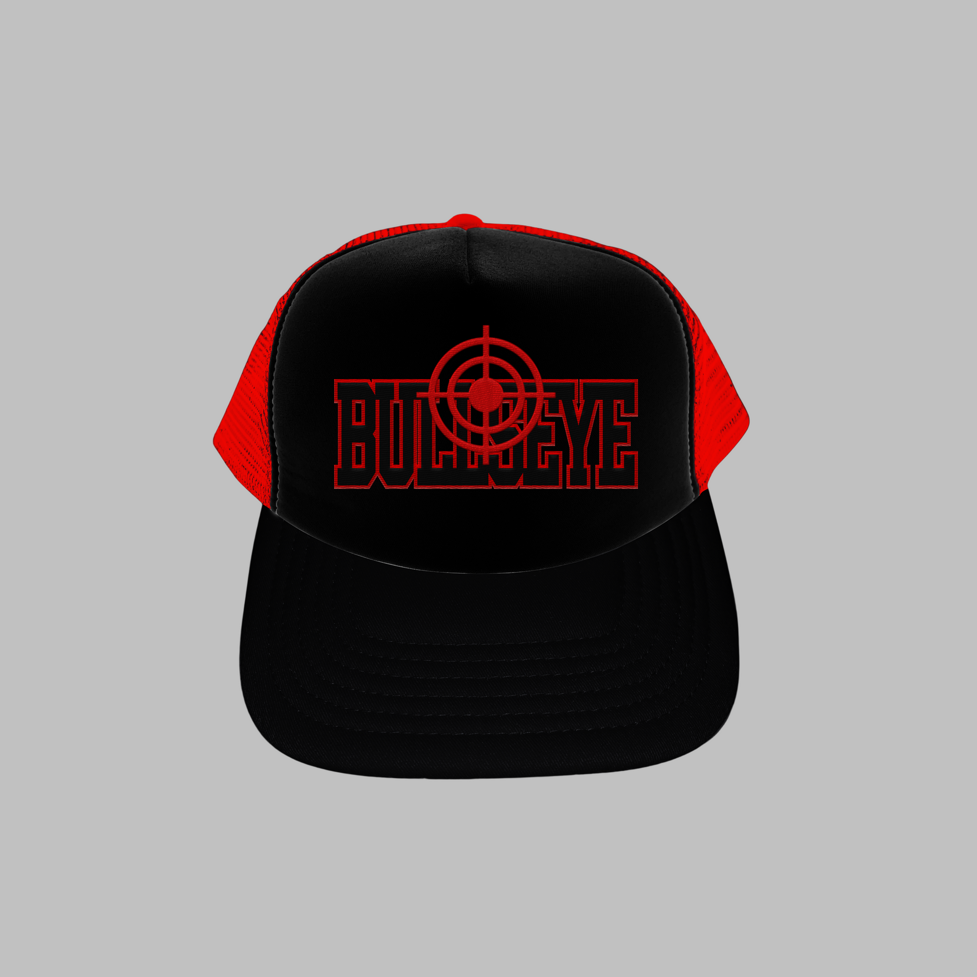Red and Black Bullseye Cap