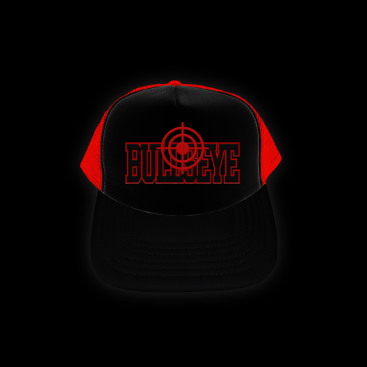 Red and Black Bullseye Cap