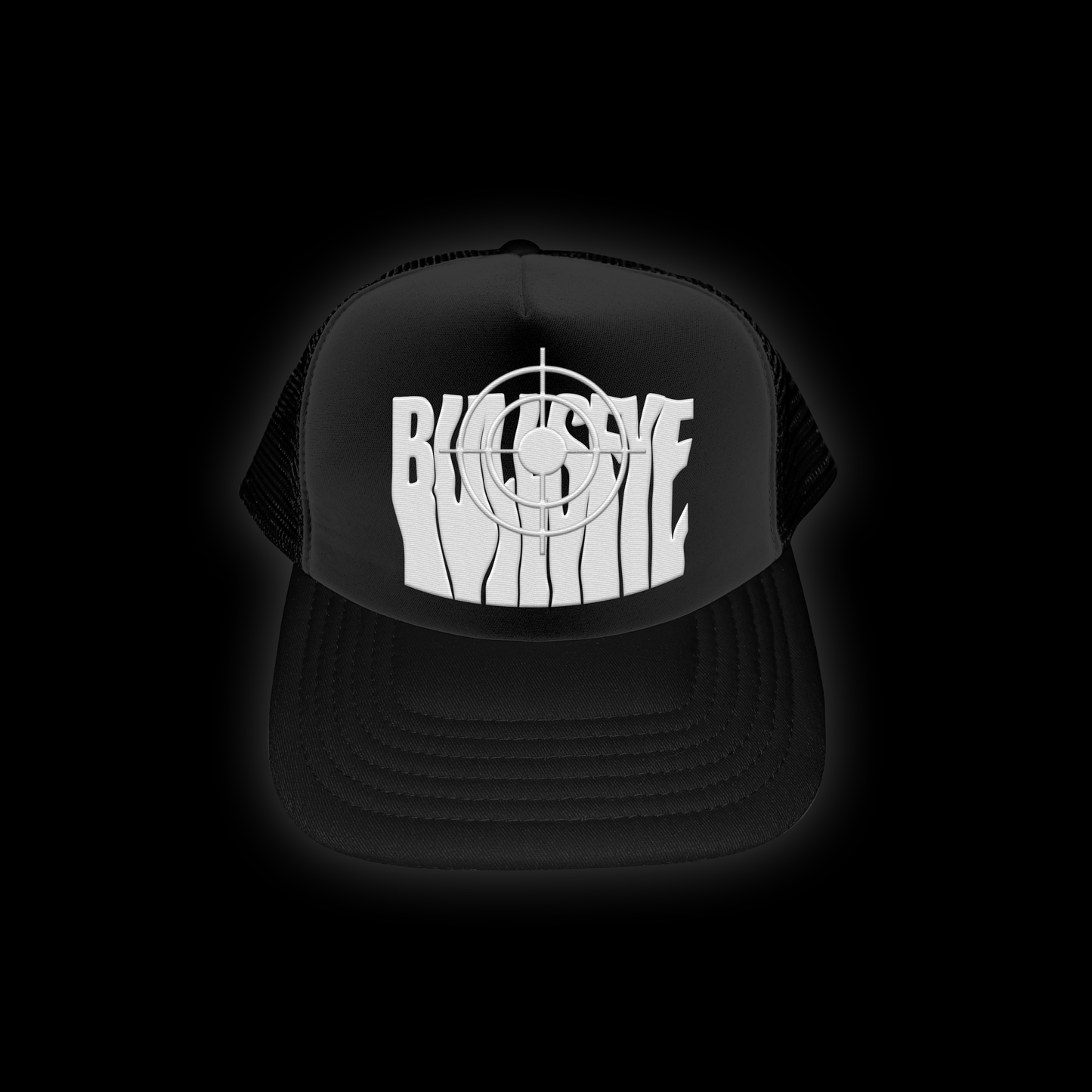 White on Black Bullseye Cap