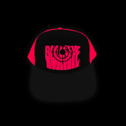 Pink on Black & Pink Bullseye Cap