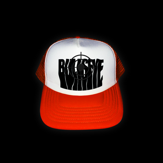 Black on Orange Bullseye Cap