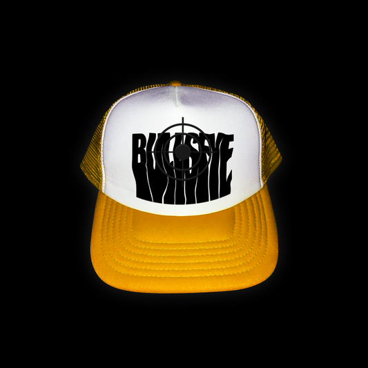 Black on Yellow Bullseye Cap