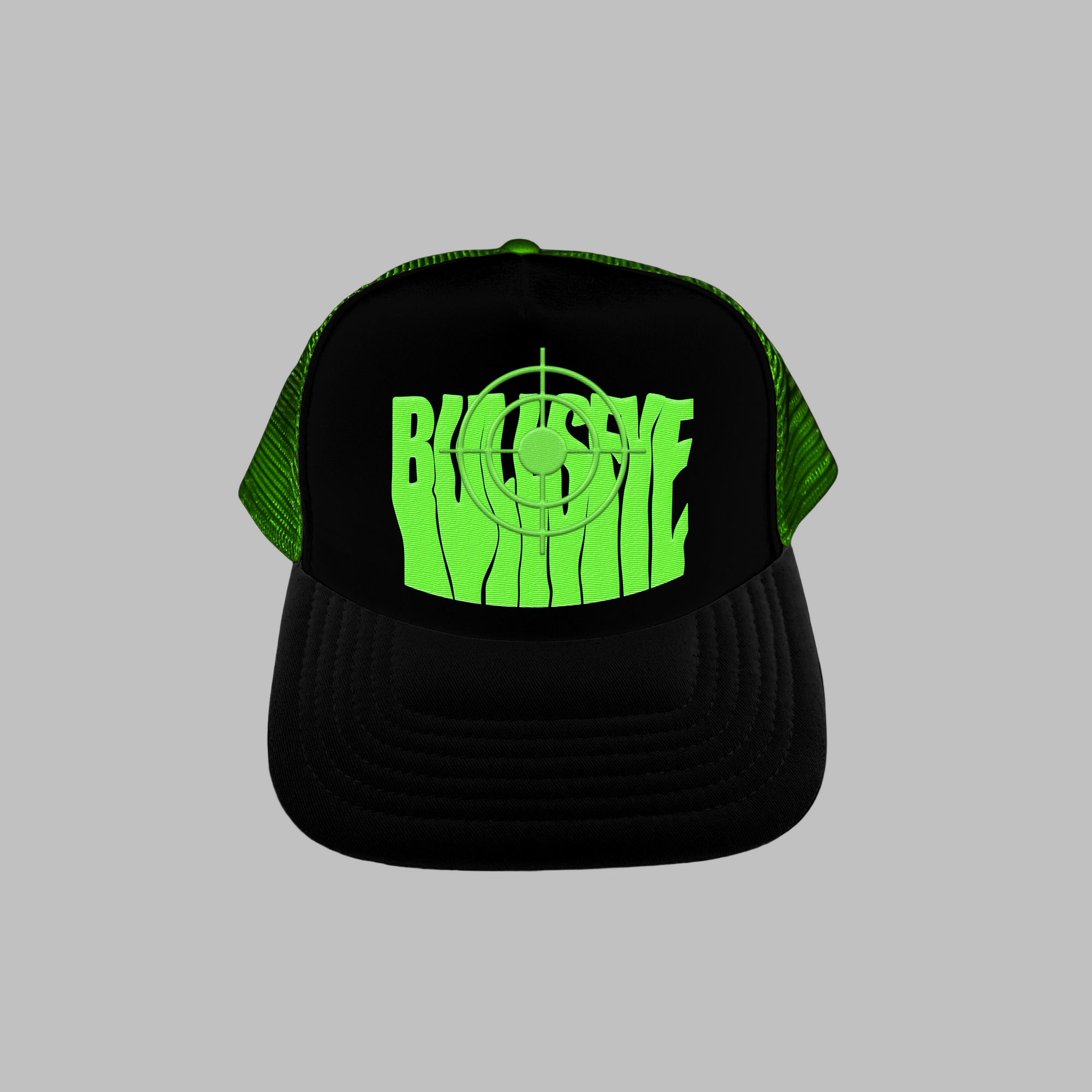 Green on Black & Green Bullseye Cap