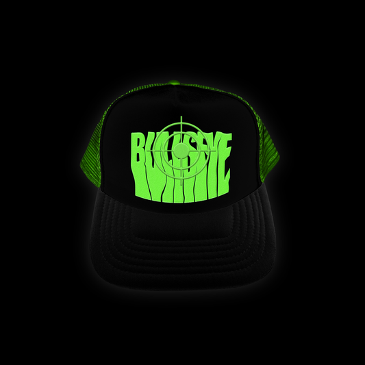 Green on Black & Green Bullseye Cap