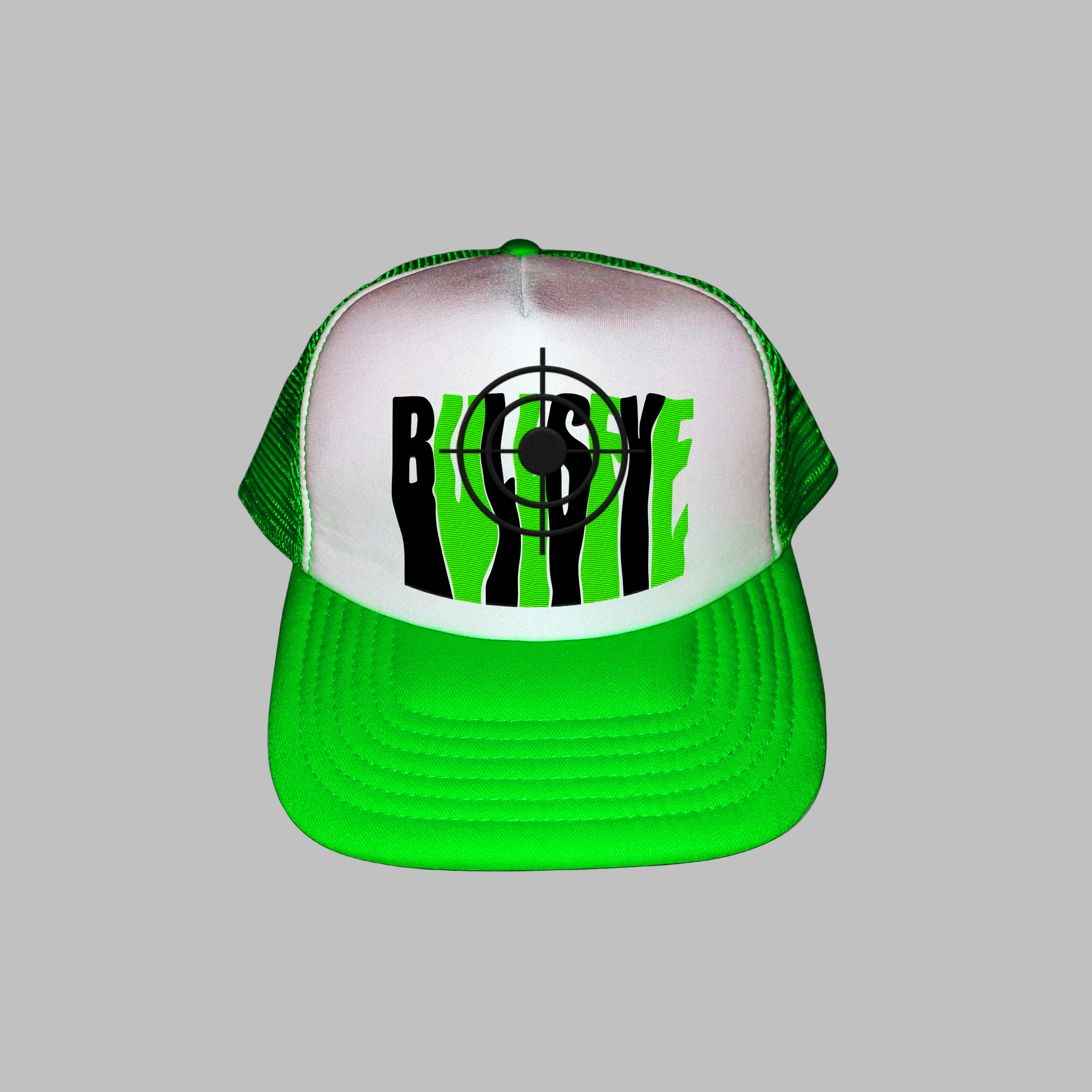 Green&Black On Green Bullseye Cap